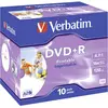 Image de DVD+R vierge Verbatim 16XDVD+R PRINTABLE 10ER PACK JC 10 pc(s) 4.7 GB 120 min imprimable