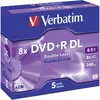 Image de DVD+R DL vierge Verbatim 43541 5 pc(s) 8.5 GB 240 min