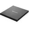 Image de Verbatim Slimline Graveur CD/DVD Externe I USB 3.2 Gen1 avec Connection USB-C, câble USB-C vers USB-A Inclus, Compact, Graveur DVD Externe, Lecteur CD Externe, Lecteur CD DVD Externe, Design Mince