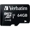 Image de Carte microSDXC Verbatim PRO 64 GB Class 10, UHS-I, UHS-Class 3 avec adaptateur SD