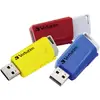 Image de Verbatim V Store N CLICK Clé USB 16 GB jaune, rouge, bleu 49306 USB 3.1 (Gen 1)