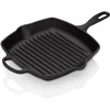 Image de LE CREUSET Skillet Gril en Fonte Émaillée, Carré, 26 cm, 2,86 kg, Noir Mat, 201832600