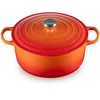 Image de Le Creuset Cocotte Signature en Fonte Émaillée avec Couvercle, 28 cm, Ronde, 6,7 L, 6,125 kg, Volcanique, 21177280902430