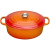Image de Le Creuset Cocotte en Fonte Émaillée Signature avec Couvercle, 27 cm, Ovale, 4,1 L, 4,425 kg, Volcanique, 21178270902430