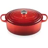 Image de Le Creuset Cocotte en Fonte Émaillée Signature avec Couvercle, 31cm, Ovale, 6,3 L, 5,705 kg, Cerise, 21178310602430