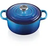 Image de Le Creuset Cocotte Signature en Fonte Émaillée avec Couvercle, 20 cm, Ronde, 2,4 L, 3,092 kg, Azure, 21177202202430