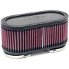 Image de K&N Filtre à Air Universel Ovale 60mm raccordement double, 187mm x 92mm, 76mm hauteur (RU-2970)