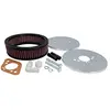 Image de K&N Filtre à Air rond compatible avec carburateur Stromberg 175 CD, trou central, diamètre 150 mm, Hauteur d'assemblage 47mm (56-1620)