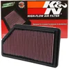 Image de K&N 33-2200 Voiture Filtre à Air de Remplacement, Lavable et Réutilisable
