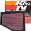 Image de K&N Filtre à air de remplacement compatible avec BMW 525i 2.5L/3.0L-L6 2004- (33-2292)