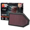 Image de K&N Filtre à air de remplacement compatible avec Dodge Challenger / Charger 3.6, 5.7, 6.2, 6.4 / Chrysler 300C 3.6, 5.7/ Lancia Thema 3.6 2011-2016 (33-2460)