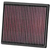 Image de K&N Filtre à air de remplacement compatible avec Mercedes A-serie W176 / B-serie W246 / CLA / GLA 2012-, Infinity Q30 / QX30 2015- (33-2996)