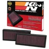 Image de K&N Filtre à air de remplacement compatible avec Mercedes CL, CLS, E500, E550, E63, GL450, GL500, GL550, GL63 GLE, GLS, ML500, ML550, ML63, S500, S550, S63, SL500, SL550, SL63 (2 per box) (33-2474)