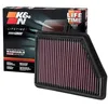 Image de K&N 33-5045 Filtre à Air du Moteur: Haute Performance, Premium, Lavable, Filtre de Remplacement, Plus de Pouvoir, 2016-2019 Civic