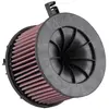 Image de K&N Filtre à air de remplacement compatible avec Audi A4 170/190cv (8W/B9) / A5 190cv (F5) 2.0 TFSi 2015-2018 (E-0647)