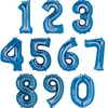 Image de amscan Anagram 2829701 Ballon Gonflable en Forme de Chiffre 9 Bleu 81,3 cm