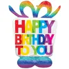 Image de Amscan 4282911 - Airloonz Birthday Present Rempli d'air Ballon en aluminium 96cm x 127cm