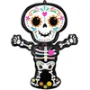 Image de Amscan Ballon Foil SuperShape holographique Squelette Day Of the Dead sachet 66 cm x 86 cm