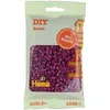 Image de HAMA - sachet de perles à repasser bio midi | env. 1000 perles | loisirs créatifs et mosaïques pour enfants dès 5 ans | jeu créatif durable et décoration artisanale | Plum (Lot de 2)