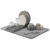 Image de Umbra Udry Égouttoir à Vaisselle et Tapis de séchage en Microfibre   Léger, Pliable et Facile à Ranger - dim 61 x 46 cm, Anthracite