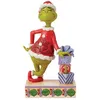 Image de Enesco Figurine Jim Shore Grinch on Stacked Gifts