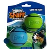 Image de Chuckit!   Sniff Fetch Ball Duo   2 Balles à Poursuivre pour Chien   2 Balles au Parfum de Bacon et de Beurre de Cacahuète   Compatible avec Les Lanceurs Taille Medium   Diamètre de 6,5 cm