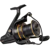 Image de PENN RIVal Moulinet Spinning Long Cast, pour la Pêche en Mer en Surcasting, Pêche du Bord, Long lancer, depuis la Plage, Poisson Plat, Bar, Maquereau, Gold, 7000