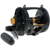 Image de PENN Squall Lever Drag 2 Moulinet à Tambour Tournant pour la Pêche en Mer, Vertical, Jigging, Sur Épave et Exotique, noir/or