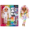 Image de RAINBOW HIGH Colour & Create Fashion Doll DIY - Yeux Violets, Cheveux Bouclés - Marqueurs Arc-en-Ciel - Coloriez, Jouez, Rincez, Recommencez - pour collectionneurs et Enfants de 4 à 12