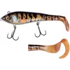Image de Abu Garcia Svartzonker McHybrid Leurre de pêche - leurre de pêche Hybride Souple et Dur pour la pêche du brochet, de la Perche et de la Truite en Eau Douce et en Eau salée, Burbot Motoroil 20 cm