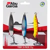 Image de Abu Garcia Toby 3 Pack Leurre de Type Cuillère pour la Pêche des Salmonidés, Saumon, Truite et Truite de Mer
