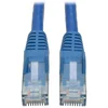 Image de Eaton Tripp Lite Cat6 Gigabit, Câble réseau Sans-Accroc Patch UTP, Câble RJ45, 30 cm, Garantie à Vie (N201-001-BL)