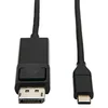 Image de Eaton Tripp Lite Adaptateur de câble USB C vers DisplayPort, connecteur de Verrouillage, 4K DP à 60 Hz, 4: Noir, 90cm Garantie de 3 Ans (U444-003-DP-BE)