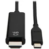 Image de Tripp Lite USB C to HDMI Adapter Cable Converter UHD Ultra High Definition 4K x 2K @ 30Hz M/M USB Type C, USB-C, USB Type-C 6ft 6' - External Video Adapter - USB-C 3.1 - HDMI - Black