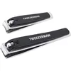 Image de TWEEZERMAN Coupe-ongles Combo Clipper Set (2 pièces, Coupe précise des ongles des doigts et des pieds, Fort pour les ongles forts), noir