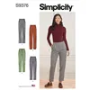Image de Simplicity SS9376H5 Jupe et pantalon pour femme avec poches latérales avant Options pour cravates, passants de ceinture et surpiqûres Finition soignée ourlets, poignets ou élastiques