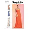 Image de SIMPLICITY SS9745K5 Robe à enfiler pour femme en trois longueurs K5 (36-38-40-42-44)