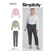 Image de SIMPLICITY SS9855W2 Haut et pantalon pour femme W2 (20W-22W-24W-26W-28W)