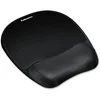 Image de Fellowes Tapis de souris repose poignet mémoire de forme , support ergonomique - 9176501 - Noir