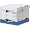 Image de Fellowes Lot de 10 Boîtes à Conteneur flip top Bleu/blanc