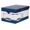 Image de Fellowes 0048901 Caisse d'Archivage Maxi à Charge Lourde avec Poignées Ergonomiques Bleu/Blanc - Lot de 10