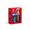 Image de Nintendo Switch (modèle OLED) avec paire de Joy-Con bleu néon / rouge néon - Version EU