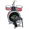 Image de Bontempi | beatmaster : Batterie pour Petits avec Sons Réalistes et Beaucoup de Plaisir, Rouge et Noir, 500x500x680 mm