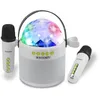 Image de Bontempi | Enceinte sans Fil avec Double Microphone et Éclairage LED Disco, 18,5x17x12 cm