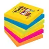 Image de Post It Bloc-notes Adhésif Super Sticky Repositionnable Avec 90 Feuilles Paquet De 6 Blocs 76x76 Mm