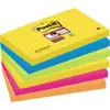 Image de Post-it Note adhésive 6556SR 127 mm x 76 mm vert fluorescent, orange fluorescent, bleu ultra, jaune ultra, rose ultra 540 feuille(s)