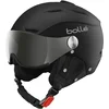 Image de Bollé Backline Visor - Casque de Ski 2 en 1 avec Visière Chic - Ventilation Ajustable - Oreillettes Amovibles - Coque ABS - Doublure Polaire