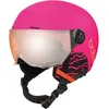 Image de Bollé - Quiz Visor - Casques de Ski Unisexe Enfant - Rose Vif Mat, Visière Orange Gun Cat. 2, S