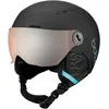 Image de Bollé - Quiz Visor - Casques de Ski Unisexe Enfant - Noir Bleu Mat, Orange Gun, S