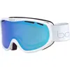 Image de Bollé - Sierra - Masque de Ski Femme Adulte - Azur   Blanc Et Argent Brillant - Petite-Moyenne   Lunettes de Ski Anti-buée, Protection UV, Confort et Large Champ de Vision